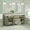 James Martin Vanities 72'' Double Vanity, Whitewashed Oak w/ 3 CM Eternal Marfil Quartz Top 424-V72-WWO-3EMR - alternate 2